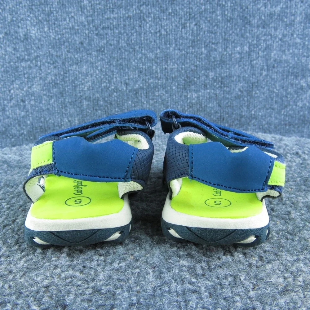 Cat &‎ Jack Boys Gladiator Size T 5 Medium Shoes Blue Synthetic Hook & Loop